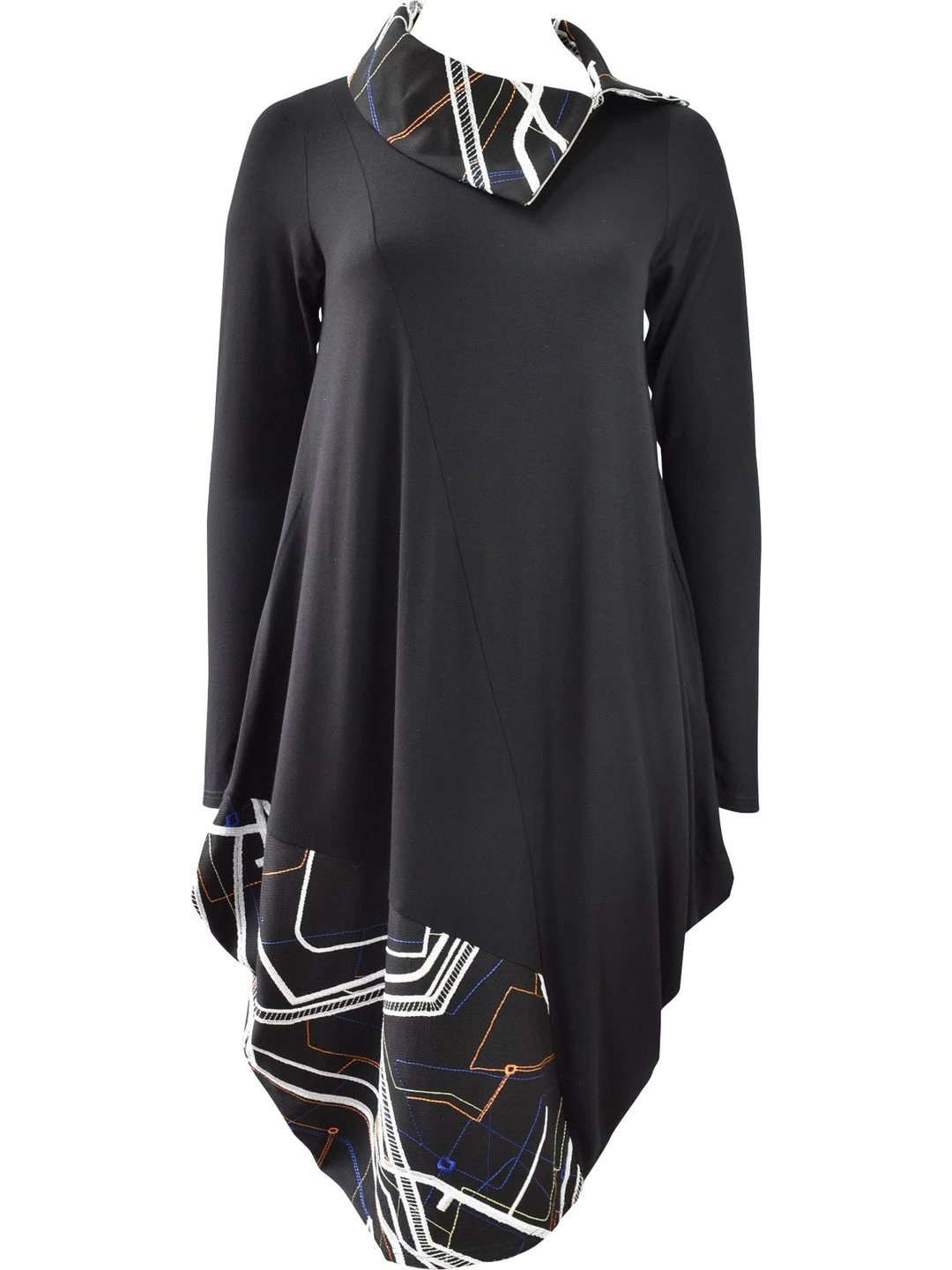 NY 77 NY 77 Embroidered Accent Dress, Black/Multi 3 NY 77 NY 77 Embroidered Accent Dress, Black/Multi