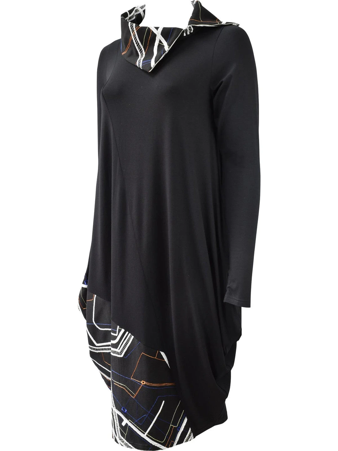 NY 77 NY 77 Embroidered Accent Dress, Black/Multi 6 NY 77 NY 77 Embroidered Accent Dress, Black/Multi