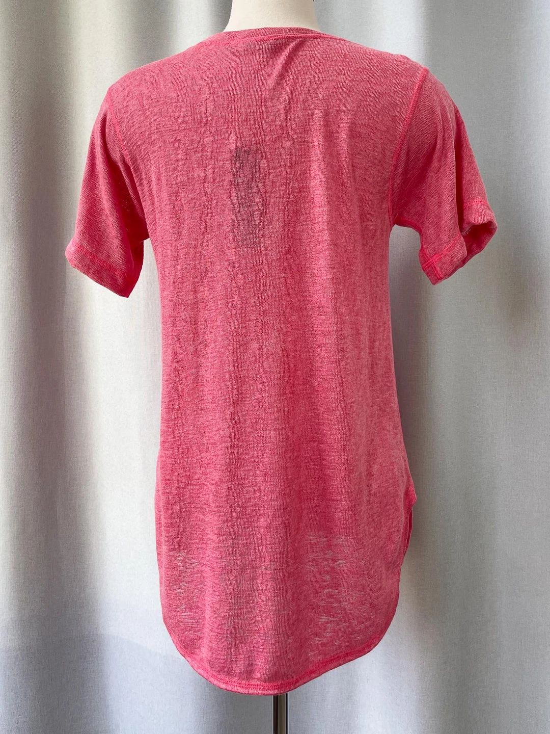 Nally And Millie Nally & Millie Slub Knit Short Sleeve Tee, Azalea 4 Nally And Millie Nally & Millie Slub Knit Short Sleeve Tee, Azalea