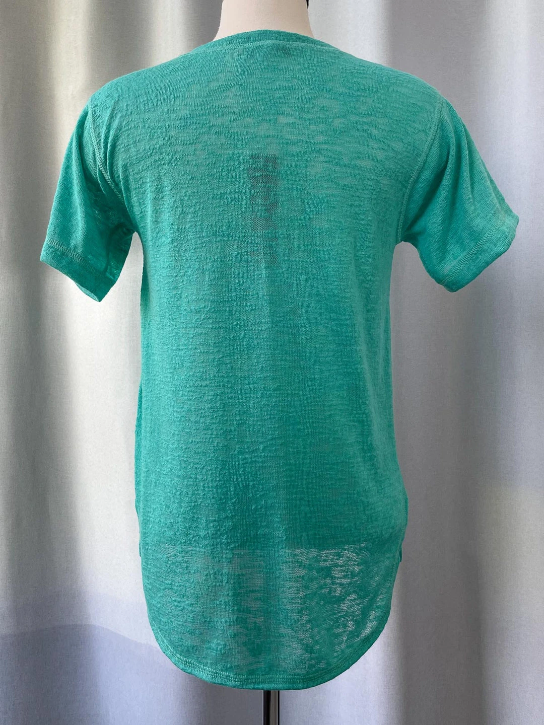 Nally And Millie Nally & Millie Slub Knit Short Sleeve Tee, Waterfall