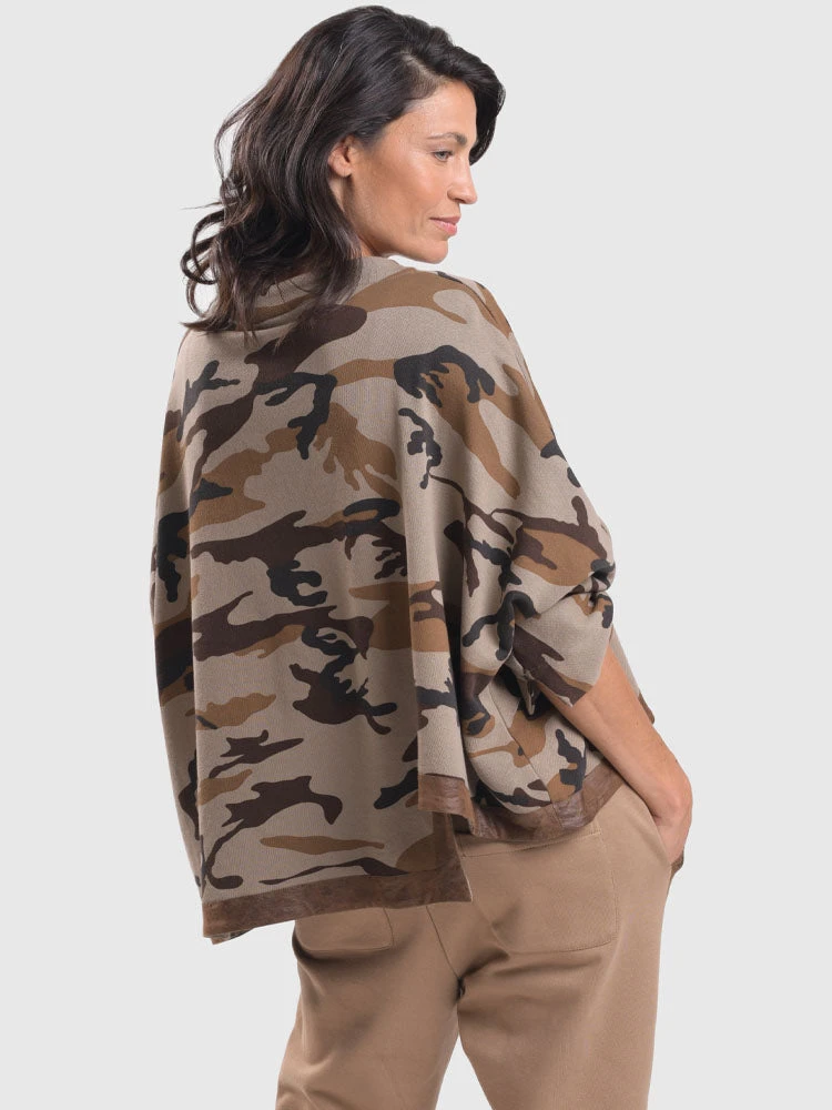 Alembika Alembika Urban Camo Hi Lo Boxy Top, Brown 9 Alembika Alembika Urban Camo Hi Lo Boxy Top, Brown