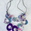 Pattern Gems Pattern Gems Harmony Necklace, Purple/Teal