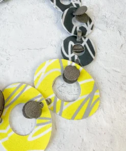 Pattern Gems Melody Necklace, Bronze Mirror/Yellow 7 Pattern Gems Melody Necklace, Bronze Mirror/Yellow