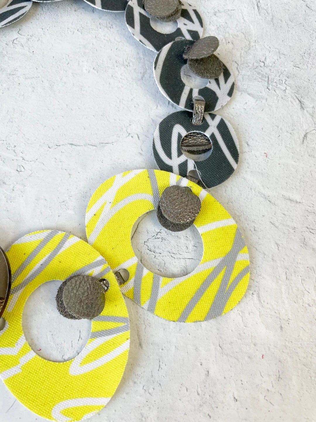 Pattern Gems Melody Necklace, Bronze Mirror/Yellow 5 Pattern Gems Melody Necklace, Bronze Mirror/Yellow