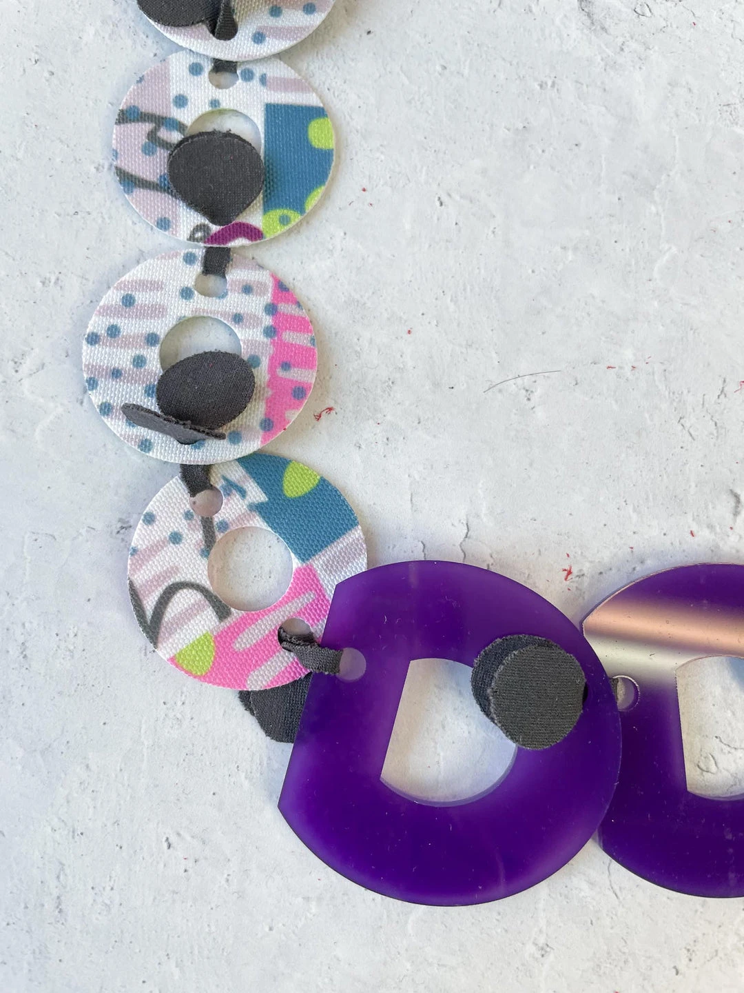 Pattern Gems Rhythm Necklace, Purple/Teal Pattern Gems 5 Pattern Gems Rhythm Necklace, Purple/Teal Pattern Gems