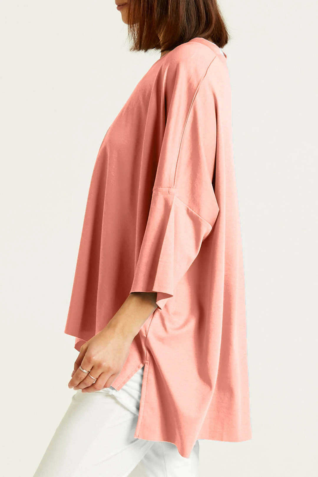 Planet Planet Short Sleeve V Tee, Peachy 4 Planet Planet Short Sleeve V Tee, Peachy