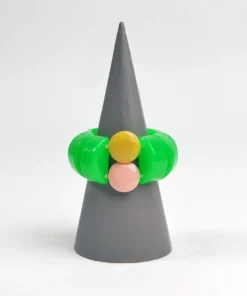 Michaela Malin Puglia Bracelet, Neon Green/Pink