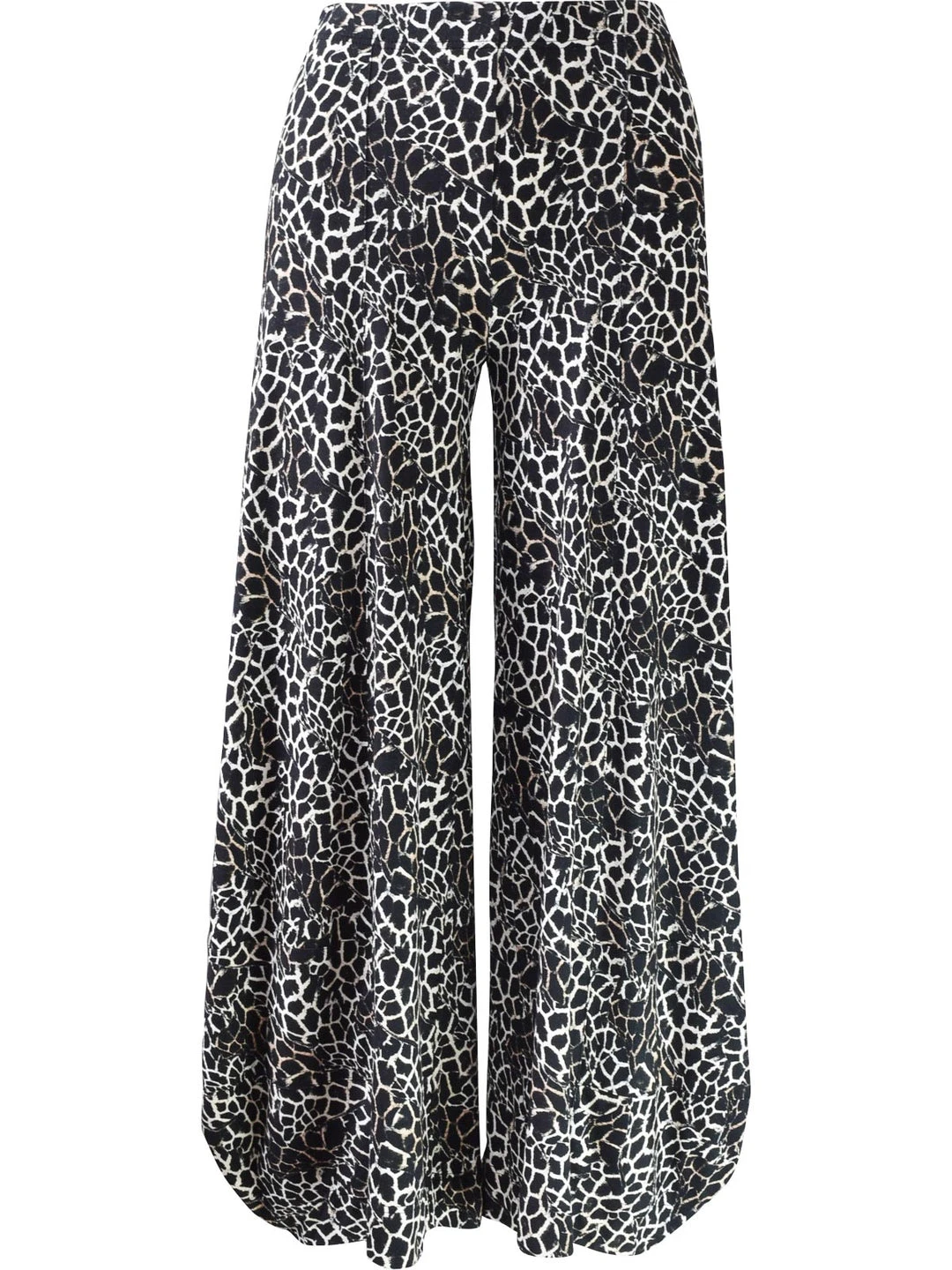 Q'Neel Q'Neel Crackle Print Lantern Pant, Black/Tan 3 Q'Neel Q'Neel Crackle Print Lantern Pant, Black/Tan