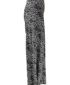 Q'Neel Q'Neel Crackle Print Lantern Pant, Black/Tan 8 Q'Neel Q'Neel Crackle Print Lantern Pant, Black/Tan