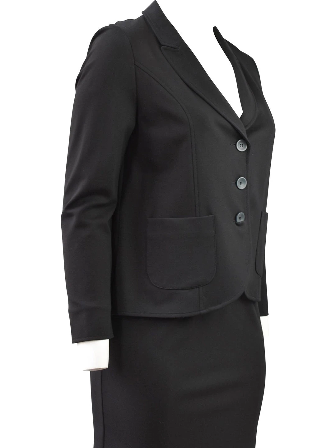 Q'Neel Ponte Pocket Blazer, Black 5 Q'Neel Ponte Pocket Blazer, Black