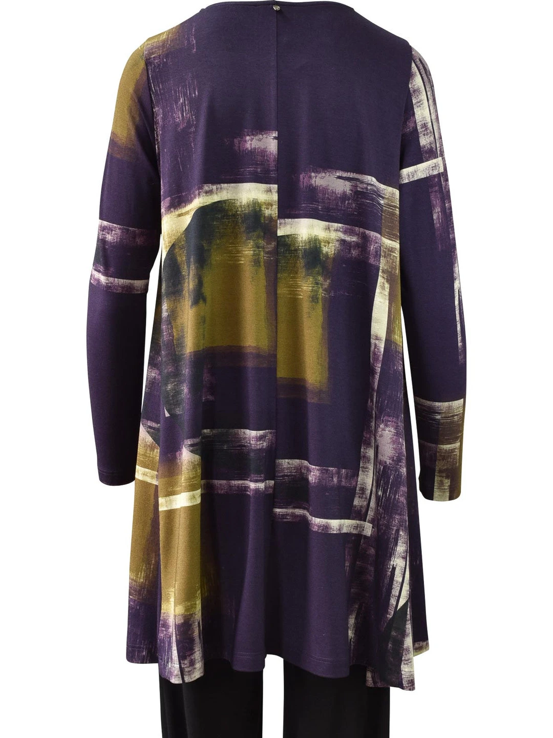Q'Neel Printed A-Line Tunic, Plum/Ochre 4 Q'Neel Printed A-Line Tunic, Plum/Ochre