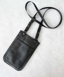 Riel Cell Phone Sling Crossbody Bag, Black Riel