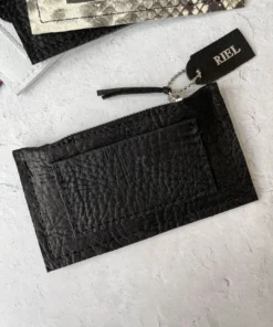Riel Riel Coin Pouch Card Holder, Black
