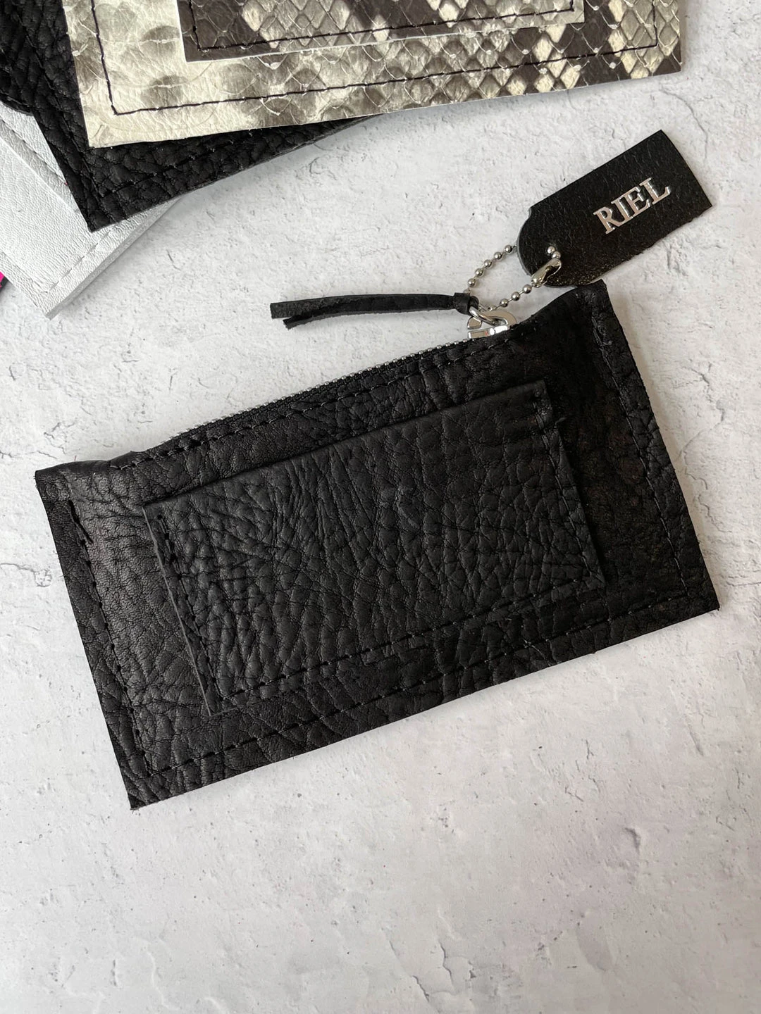 Riel Riel Coin Pouch Card Holder, Black 4 Riel Riel Coin Pouch Card Holder, Black