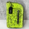 Riel Riel Large Zipper Wallet, Neon Yellow