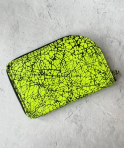 Riel Riel Large Zipper Wallet, Neon Yellow