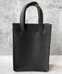 Riel Rectangle Mini Tote Bag, Black