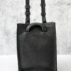 Riel Rectangle Mini Tote Bag, Black