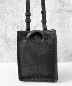 Riel Rectangle Mini Tote Bag, Black