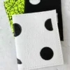 Riel Vax Card Holder, White/Black Dots