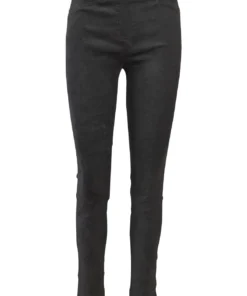Robell Robell Rose Slim Faux Suede Pant, Black