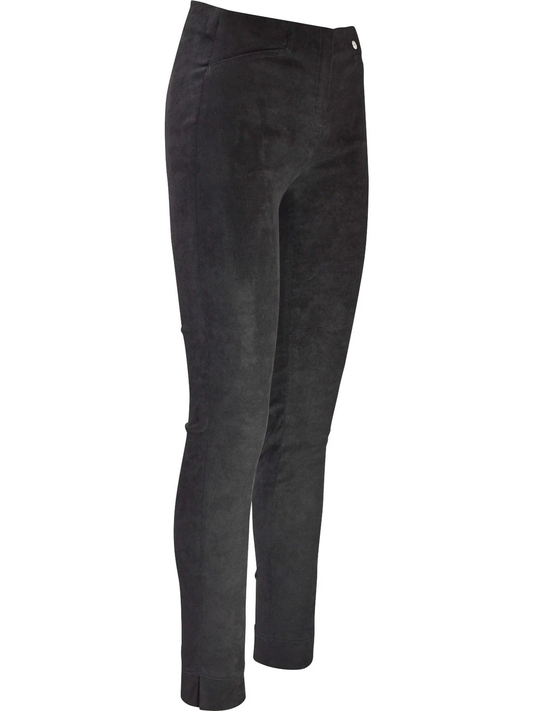 Robell Robell Rose Slim Faux Suede Pant, Black 4 Robell Robell Rose Slim Faux Suede Pant, Black