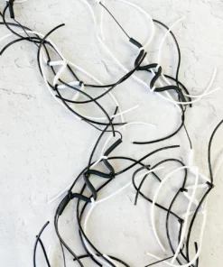 Samuel Coraux Twig Necklace, Black/White