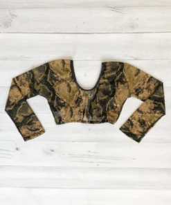 Sleevey Wonders Sleevey Wonders 3/4 Sleeve Snakeskin Mesh Sleeves, Green