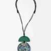 Sylca Designs Sylca Designs Addison Pendant Necklace, Green 2 Sylca Designs Sylca Designs Addison Pendant Necklace, Green