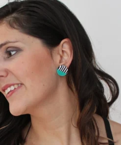 Sylca Designs Sylca Designs Chloe Stud Earrings, Ocean