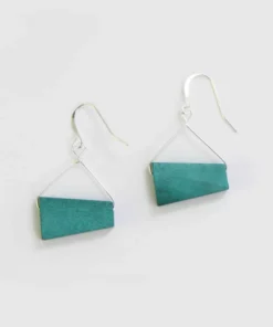 Sylca Designs Cubist Earrings, Turquoise Sylca Designs