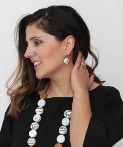 Sylca Designs Sophie Earrings, White