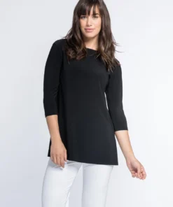 Sympli Sympli Nu Ideal Tunic 3/4 Sleeve, Black