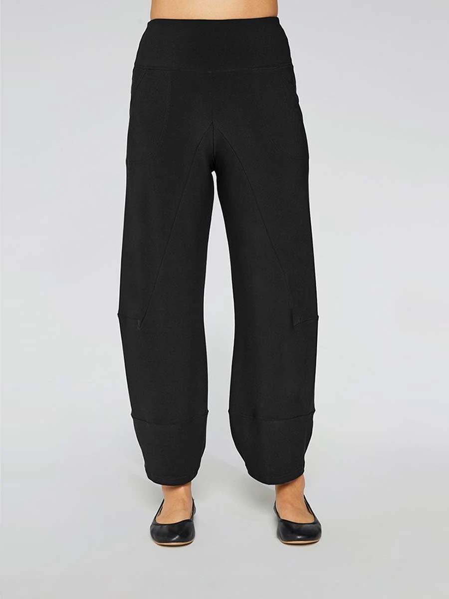 Sympli Angle Seam Lantern Pant, Black 4 Sympli Angle Seam Lantern Pant, Black