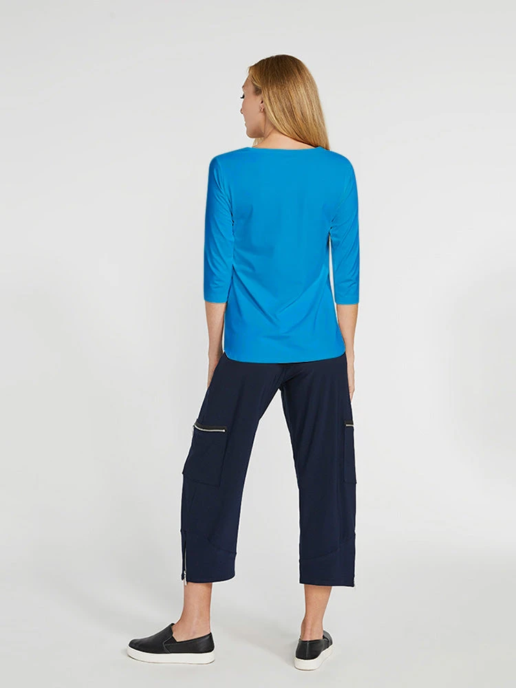 Sympli Go To Classic T Relax, 3/4 Sleeve, Splash 6 Sympli Go To Classic T Relax, 3/4 Sleeve, Splash