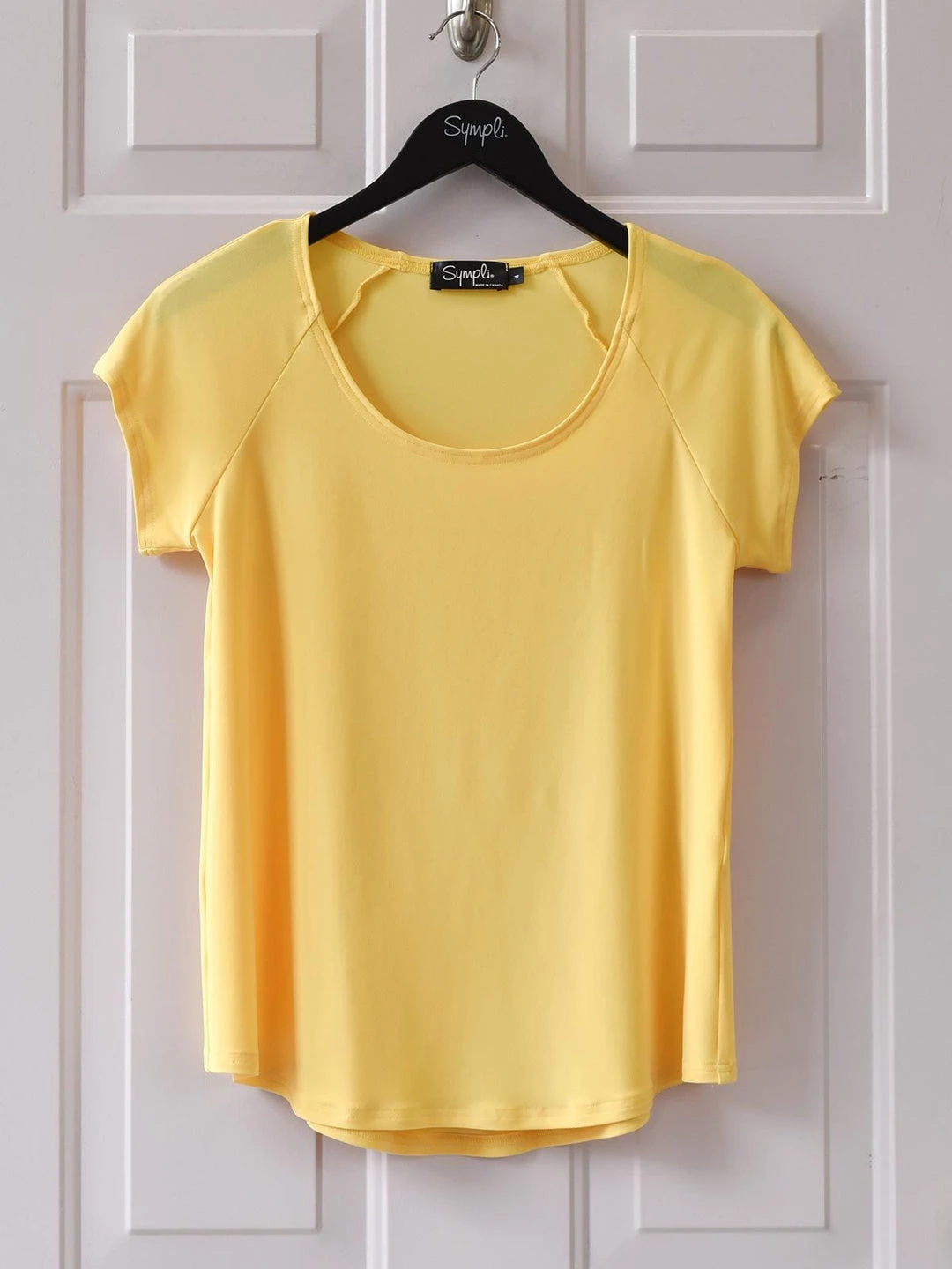 Sympli Go To Raglan T, Lemon 3 Sympli Go To Raglan T, Lemon
