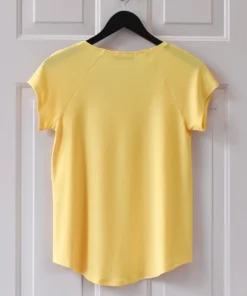 Sympli Go To Raglan T, Lemon