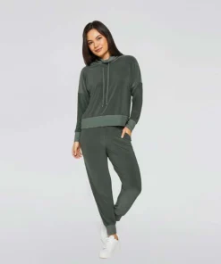 Sympli Sympli Motion Sweatshirt, Melange Olive