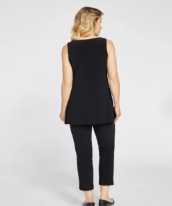 Sympli Sleeveless Nu Ideal Tunic, Black