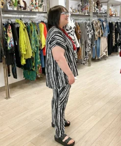 Trine Kryger Simonsen Alissa Relaxed Pant, Black/White Trine Kryger Simonsen 14 Trine Kryger Simonsen Alissa Relaxed Pant, Black/White Trine Kryger Simonsen