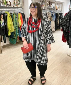 Trine Kryger Simonsen Liv Tunic, Black/White Trine Kryger Simonsen