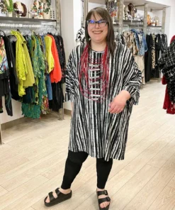 Trine Kryger Simonsen Liv Tunic, Black/White Trine Kryger Simonsen