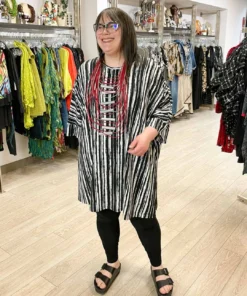 Trine Kryger Simonsen Liv Tunic, Black/White Trine Kryger Simonsen