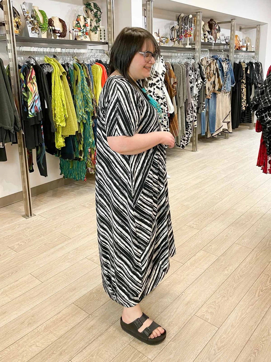 Trine Kryger Simonsen Trine Kryger Simonsen Luni Angled Panel Dress, Black/White 9 Trine Kryger Simonsen Trine Kryger Simonsen Luni Angled Panel Dress, Black/White