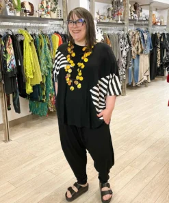 Trine Kryger Simonsen Tonia Drop Crotch Pants, Black Trine Kryger Simonsen