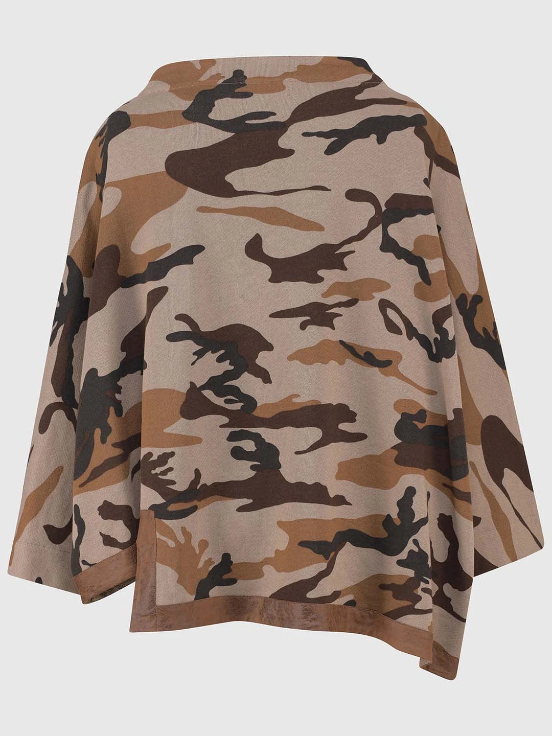 Alembika Alembika Urban Camo Hi Lo Boxy Top, Brown 7 Alembika Alembika Urban Camo Hi Lo Boxy Top, Brown