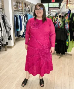 Vanite Couture Vanité Couture Floral Embroidered Dress, Rose 10 Vanite Couture Vanité Couture Floral Embroidered Dress, Rose