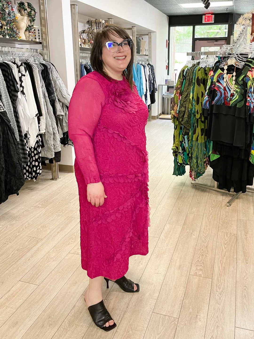 Vanite Couture Vanité Couture Floral Embroidered Dress, Rose 6 Vanite Couture Vanité Couture Floral Embroidered Dress, Rose