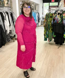 Vanite Couture Vanité Couture Floral Embroidered Dress, Rose 12 Vanite Couture Vanité Couture Floral Embroidered Dress, Rose