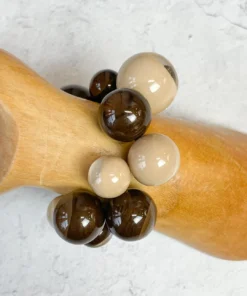 Zsiska Bolas Bracelet, Brown/Tan